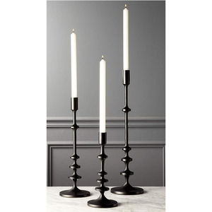 Luxury Silver Metal Pillar Candle Holder Set Vintage Wedding Centerpiece Decorative <b>Tall</b> Taper <b>Candlestick</b> For Table Home Decor - Product Image 6