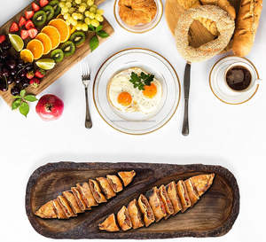 Cuencos decorativos de alta calidad para servir ensaladas de frutas para la Mesa de la cena, decoración para utensilios de cocina, cuenco de madera para Hotel FWE - Product Image 1