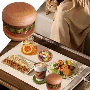 Posavasos de Madera de Acacia Hechos a Mano, Diseño de Lujo, Color/Logotipo Personalizable, Forma Redonda, 10 mm de Grosor, para Vasos y Tazas - Product Image 3