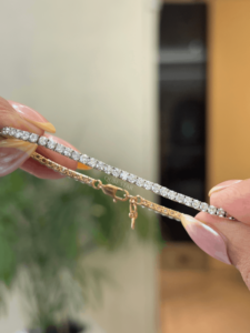 <b>Prestige</b> Classic Lab Grown Diamond IGI Certified Four Prong Tennis Bracelet Luxury Sophisticated Bridal Fine Jewelry Party <b>Gift</b> - Product Image 2