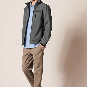 Modern <b>Waterproof</b> Windbreaker <b>Jacket</b> with Stand Collar and <b>Thin</b> Material for Travel Running Outdoor Winter Activities - Product Image 5