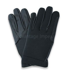 Wholesale Custom Equestrian Mesh Riding Gloves Breathable Serino Synthetic Leather Classy Black Dressage & Training Gloves - Product Image 4