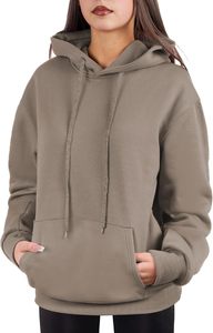 Nouveau Sweat à Capuche Unisexe Oversize 2026 – Couleur Unie, Coton Tricoté, Design Décontracté avec Poches, Coupe Classique pour l'Automne - Product Image 5