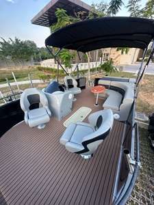 Offre Spéciale OEM disponible arc incliné Sport Look Design 15ft-19ft aluminium Center Console ponton bateau 80HP <span class=keywords><strong>moteur</strong></span> <span class=keywords><strong>hors</strong></span>-<span class=keywords><strong>bord</strong></span> pêche - Product Image 5