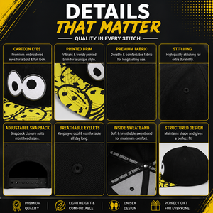 หมวกแก๊ปปักลายการ์ตูนฮิปฮอป 3 มิติ แบบ Snapback ผ้าแคนวาส หมวกเบสบอล สไตล์สปริง ซัมเมอร์ แฟชั่นสำหรับผู้ชายและผู้หญิง - Product Image 4
