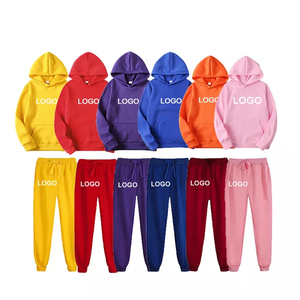 Two Pieces Sweat Suit Set For Men Breathable And Comfortable <b>Distressed</b> Pullover Hoodie And Sweatpants Set For Men - Product Image 1