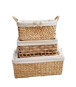 Paniers en jacinthe d'eau Vietnam paniers en jacinthe d'eau tissés naturels pour le stockage à domicile parfaits pour le salon et l'exportation - Product Image 1