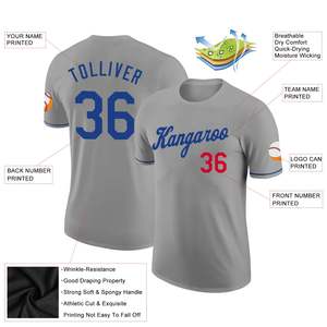 Camiseta Deportiva Personalizada Exclusiva con Nombre de Equipo y Número de Jugador, Cuello Redondo, Ropa Deportiva, Tejido de Alto Rendimiento - Product Image 3