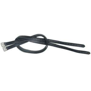 Sangles d'étrier en cuir de qualité supérieure pour l'équitation, durables, réglables, avec boucles en acier inoxydable FAB - Product Image 1