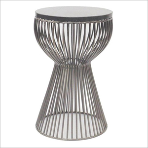 Taburete Moderno de Ratán Amarillo, Mesa Auxiliar Redonda Tejida, Otomana para Sala de Estar, Muebles Decorativos para el Hogar - Product Image 4