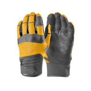 Baseball Batting Gloves <b>Full</b> Finger Synthetic Material Non <b>Slip</b> Hook And Loop Closure For Adults All Seasons Use - Product Image 1