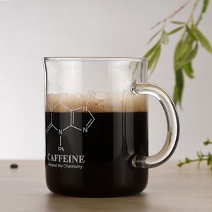 1 Tasse en verre borosilicate de haute qualité avec ruban adhésif transparent, tasse à café partagée avec graduation, verrerie haut de gamme - Product Image 5