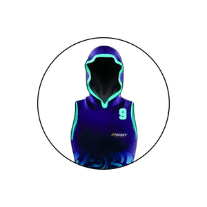 Uniforme de football à drapeaux 7v7 personnalisé respirant et compressif pour adultes, sans manches, 100 % polyester, séchage rapide, taille élastique - Product Image 6