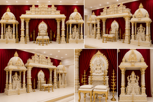Kopuram Mandap ธีมพระพิฆเนศแบบดั้งเดิมสำหรับงานแต่งงานฮินดู - Product Image 2