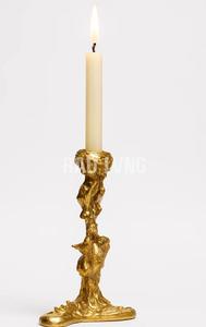 Candelabro de Metal Dorado, Forma Cilíndrica, Decoración para el Hogar, Diseño Resistente al Calor - Product Image 4