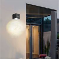 Lámpara de Pared LED SOL-626S-B con Panel Solar, Sensor PIR IP44, Luz Blanca Neutra 4100K, Ecológica, Garantía de 1 Año