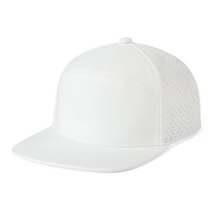 Gorra Snapback Unisex de 6 Paneles, Malla Blanca Transpirable, Ajustable, Visera Plana, Estilo Casual para Exteriores - Product Image 1
