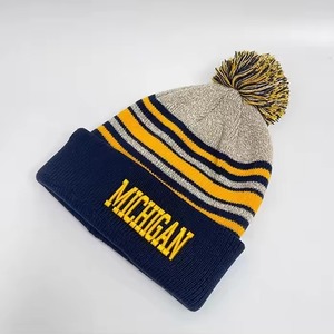 Gorros Personalizados al por Mayor/100% Acrílico, con su Propio Logotipo Bordado, Gorro de Punto de Moda, Gorro de Invierno Personalizado con Pompón - Product Image 5
