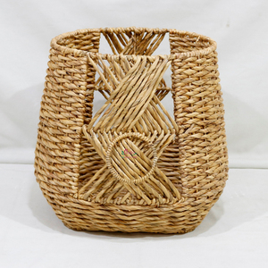 Cesta de Almacenamiento de Jacinto de Agua para Decoración del Hogar, Juego de 3 Cubiertas para Macetas con Asas - Product Image 6