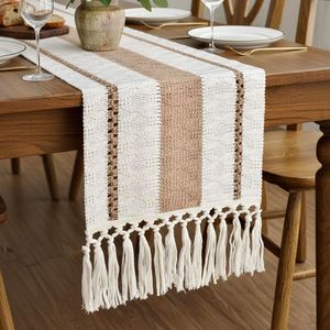 Runner da Tavolo Boho Lungo 72 Pollici, Decorazione Primaverile per la Casa con Nappe, Stile Rustico Macramè per Arredamento Farmhouse - Product Image 1