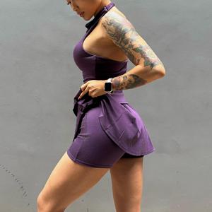 Conjunto de Shorts de Lona Ligera de Dos Piezas para Mujer, para Entrenamientos en Interiores y Exteriores, Diseño Transpirable de Secado Rápido 2026 - Product Image 2