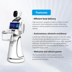Robot de Entrega de Alimentos de Alto Rendimiento para Restaurantes con Interacción de Voz por IA y Navegación Interior Estable - Product Image 6