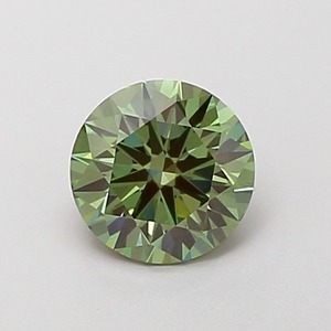 Diamant de laboratoire CVD vert vif fantaisie rond de 1,10 carat, clarté VVS2, polissage excellent, pierre précieuse de luxe pour bijoux - Product Image 1
