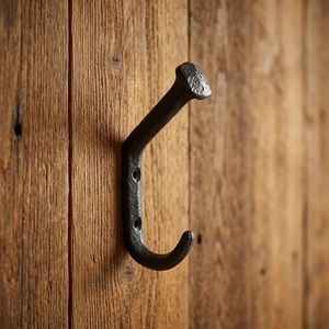 Rustic Cast Iron Wall <b>Hook</b> Heavy Duty Metal <b>Coat</b> Hanger <b>Single</b> <b>Hook</b> Design For Clothing Storage Wall Mounted - Product Image 2