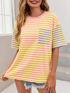 Nuevas camisetas de mujer de alta calidad, muy vendidas, de manga corta, holgadas, al por mayor de fábrica. - Product Image 3
