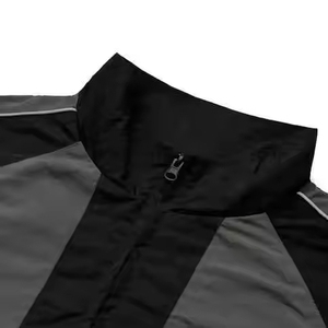Streetwear Unisex Windbreaker <b>Track</b> <b>Suit</b> Set Lightweight Regular Fit Casual Windproof Hooded Polyester/Cotton Custom Logo Summer - Product Image 4