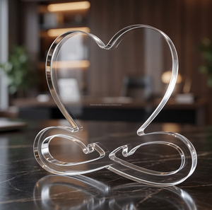 Piezas Acrílicas Transparentes en Forma de Corazón, Recortes Personalizados para Decoraciones de San Valentín, Manualidades con Temática de Amor y Creación de Regalos - Product Image 4