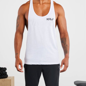 High Quality Plain Solid Color Men <b>Stringer</b> Tank Relaxed Fit Sleeveless <b>Vest</b> For Fitness Training Casual Home And Street Wear - Product Image 5