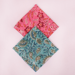 Pañuelo Cuadrado de Algodón Estilo Bohemio con Estampado Floral, Multifuncional, para Yoga, Cinta para la Cabeza, Muñequera, Unisex, para Mascotas - Product Image 1