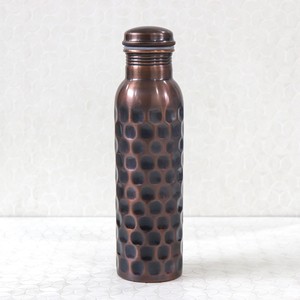 Tapa de Botella de Agua 100% Cobre Puro, Martillada, Antigua, Duradera, a Prueba de Fugas, Hermosa, Hecha a Mano, para Uso en Campamentos, Beneficios para la Salud Ayurvédica - Product Image 2
