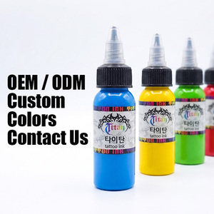 หมึกสักไททัน โปรเฟสชั่นแนล คอเรียน ทีที 30 มล. (1 ออนซ์) เครื่องสำอางเกาหลีสำหรับเพ้นท์ร่างกาย สีสำหรับมืออาชีพ ขายส่ง OEM ODM - Product Image 3