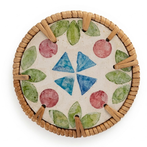 Mantel Minimalista de Ratán con Incrustaciones de Conchas, Tejido a Mano, para Cocina de Estilo Escandinavo - Product Image 1