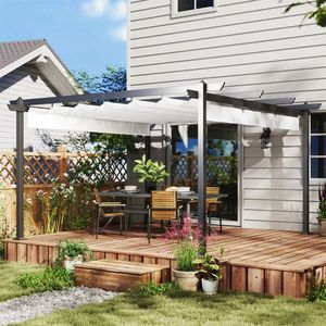 Pergola Retrattile con Tenda Parasole per Giardino e Patio - Schermo Parasole e per la Privacy Facile da Usare - Product Image 1