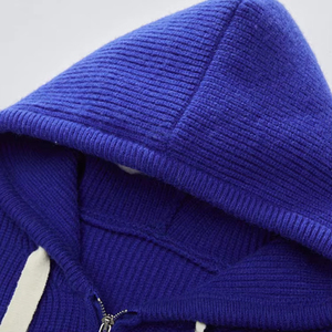 Knit Hoodie Men'S Winter Athletic Half Zip up Hoodie <b>Sweater</b> New High Quality Custom Knitwear Hoodie <b>Sweater</b> - Product Image 6