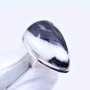 Teardrop Buffalo Turquoise <b>Ring</b> 925 Sterling Silver Boho Jewelry Handmade Natural Stone <b>Ring</b> For Women - Product Image 1