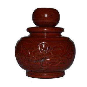 Botella de incienso de piedras preciosas de jaspe rojo | Cuenco de piedras preciosas curativas - Product Image 1