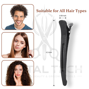 Pinzas para separar el cabello de la mejor calidad para cabellos gruesos y finos, paquete de 12 pinzas para peinar y separar, pinzas antideslizantes - Product Image 3