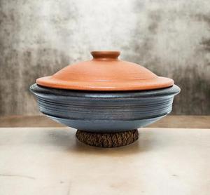 Juego de ollas de barro terracota auténticas hechas a mano con tapas, para cocina de gas, ecológicas, resistentes al calor, para cocinar y servir. - Product Image 4