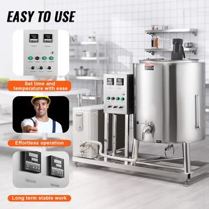 Macchina Professionale per Pastorizzazione del Latte in Acciaio Inox di Grado Alimentare da 150L - Attrezzatura Professionale per Pastorizzazione - Product Image 5