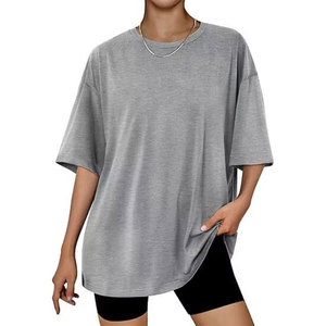 Comfortable Oversized Women's Short Sleeve Sportswear Tee Quick Drying Gym Shirt In All Colors - Product Image 5