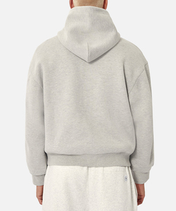 Wholesale Trendy Pullover <b>Hoodie</b> Men's for Winter <b>Plain</b> Dyed Customizable Logo Full Unlined High-quality Pure Cotton Fleece - Product Image 4