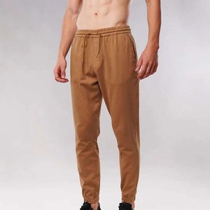 Stonefield Men's 100% Cotton High Street Style Wide Leg <b>Trouser</b>-Summer <b>Waterproof</b> UV Protection Breathable Drawstring Closure - Product Image 4