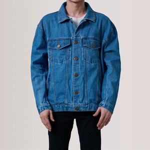 Chaqueta Vaquera de Moda para Hombre, Prenda Exterior Cómoda y Transpirable Hecha con Tela Resistente, Perfecta para un Estilo Moderno y a la Moda - Product Image 1