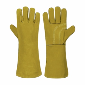 Gants de soudage en cuir de vachette renforcé, résistants à la chaleur et aux étincelles, pour la sécurité industrielle, la lutte contre les incendies, le barbecue et la manipulation du bœuf - Product Image 5