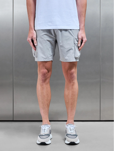 Pantalones Cortos Cargo para Hombre, Ligeros, Elásticos, de Nailon, Tácticos, Utilitarios, Cintura Elástica, Secado Rápido, Casuales, para Exteriores - Product Image 1