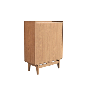 Zapatero de madera de teca de alta calidad con acabado de color natural en un estilo moderno para uso en interiores y exteriores. - Product Image 1